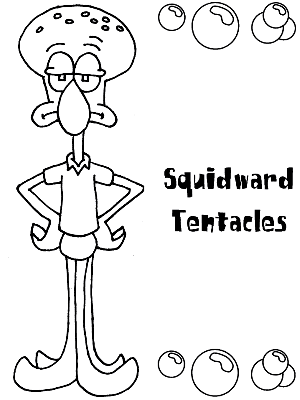 Plansa de colorat cu Spongebob 103 6